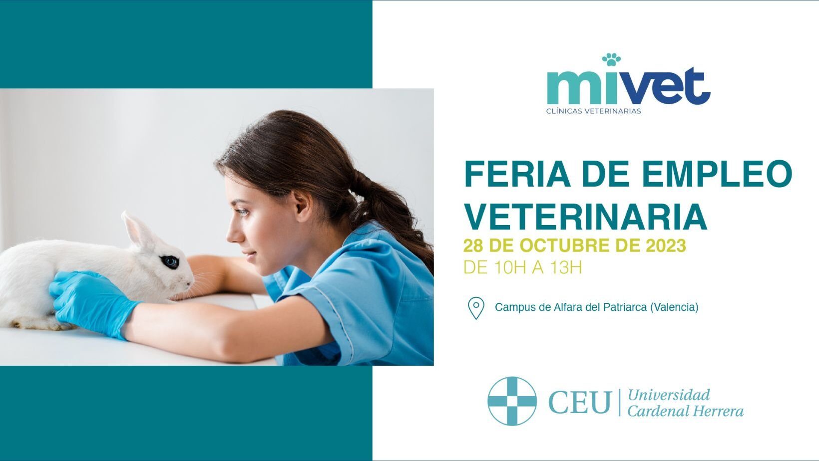 ¡Únete a MiVet en la Feria de Empleo del CEU Valencia!