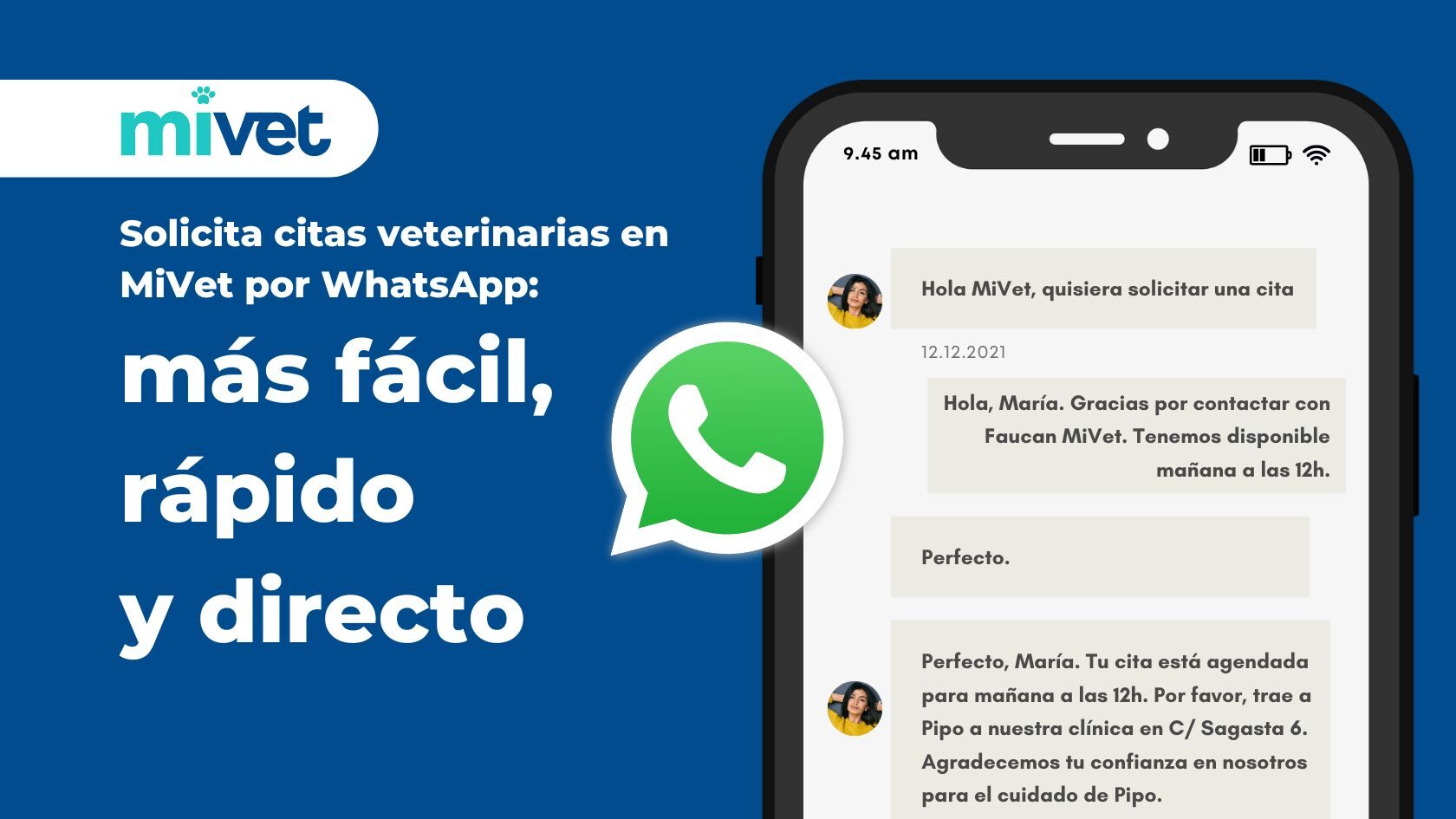 MiVet WhatsApp: más fácil, rápido y directo